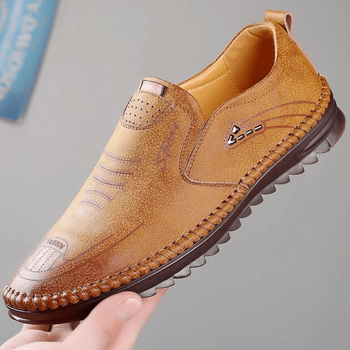 Durable men's walking shoes, orthopedic design ensuring ultimate comfort, foot support & pain relief.