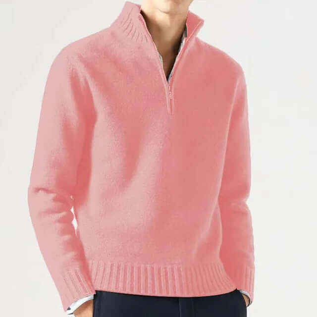 Men's Half-Zip Warm Sweater
