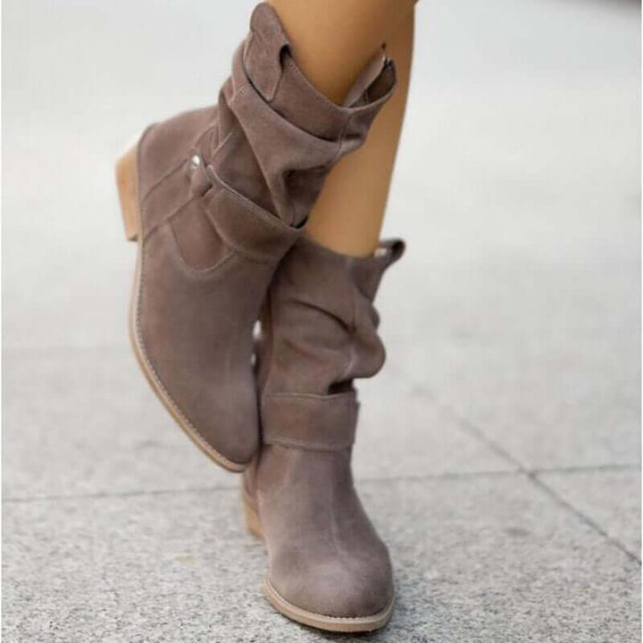 Women's Ankle Boots with Low Heel
