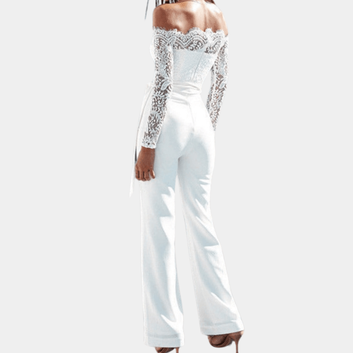 Women's Lace Off-Shoulder Jumpsuit