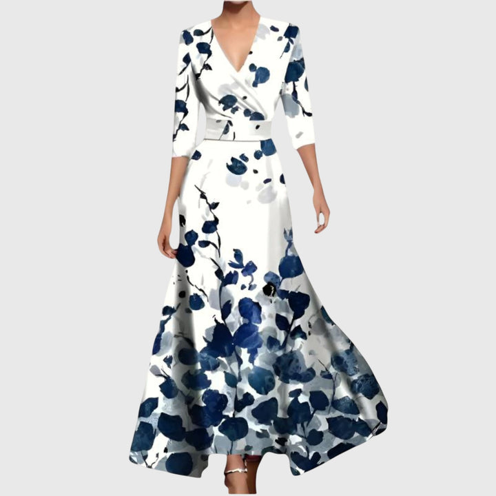 Beautiful women's midi dress with an elegant cut, great for versatile wear, parties & summer fashion.