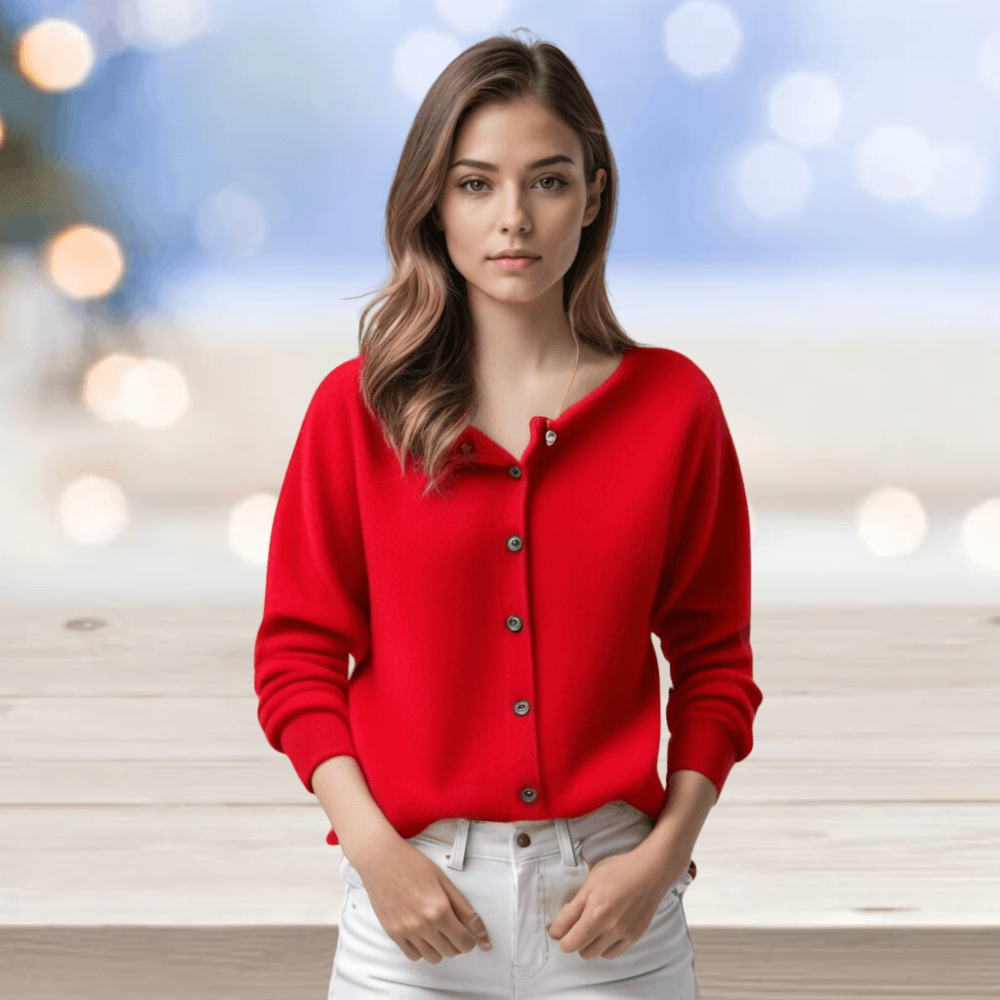 Women's Cardigan with V-Neck