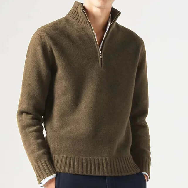 Men's Half-Zip Warm Sweater
