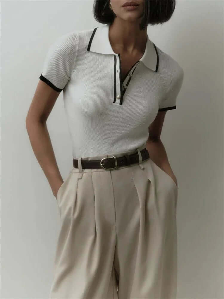 Knitted Polo Shirt