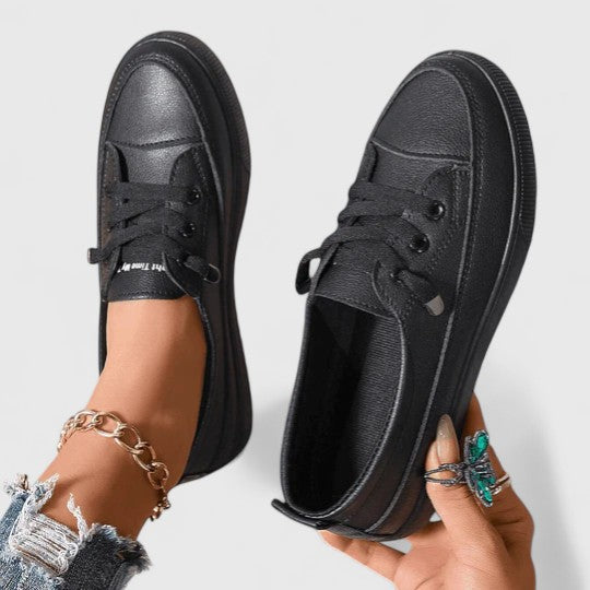 Women's comfort sneakers, orthopaedic design for walking, offering lightweight support and breathability.
