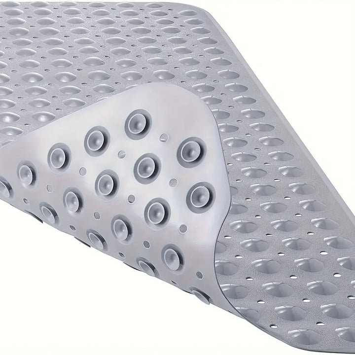 Enhance bathing safety with this extra long non-slip mat. Essential for secure shower & tub use.