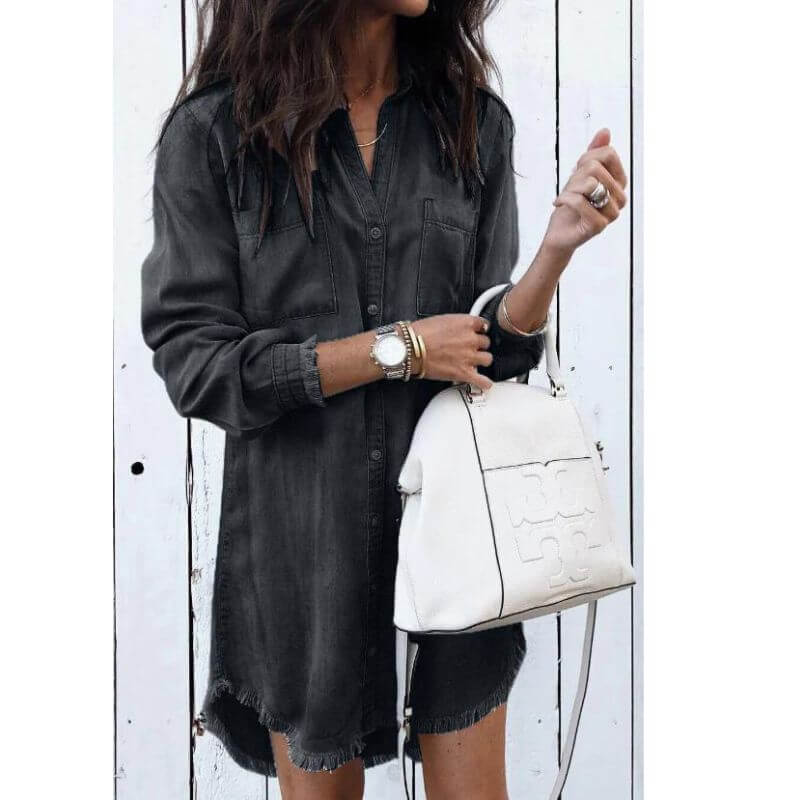 Slim Fit Denim Dress