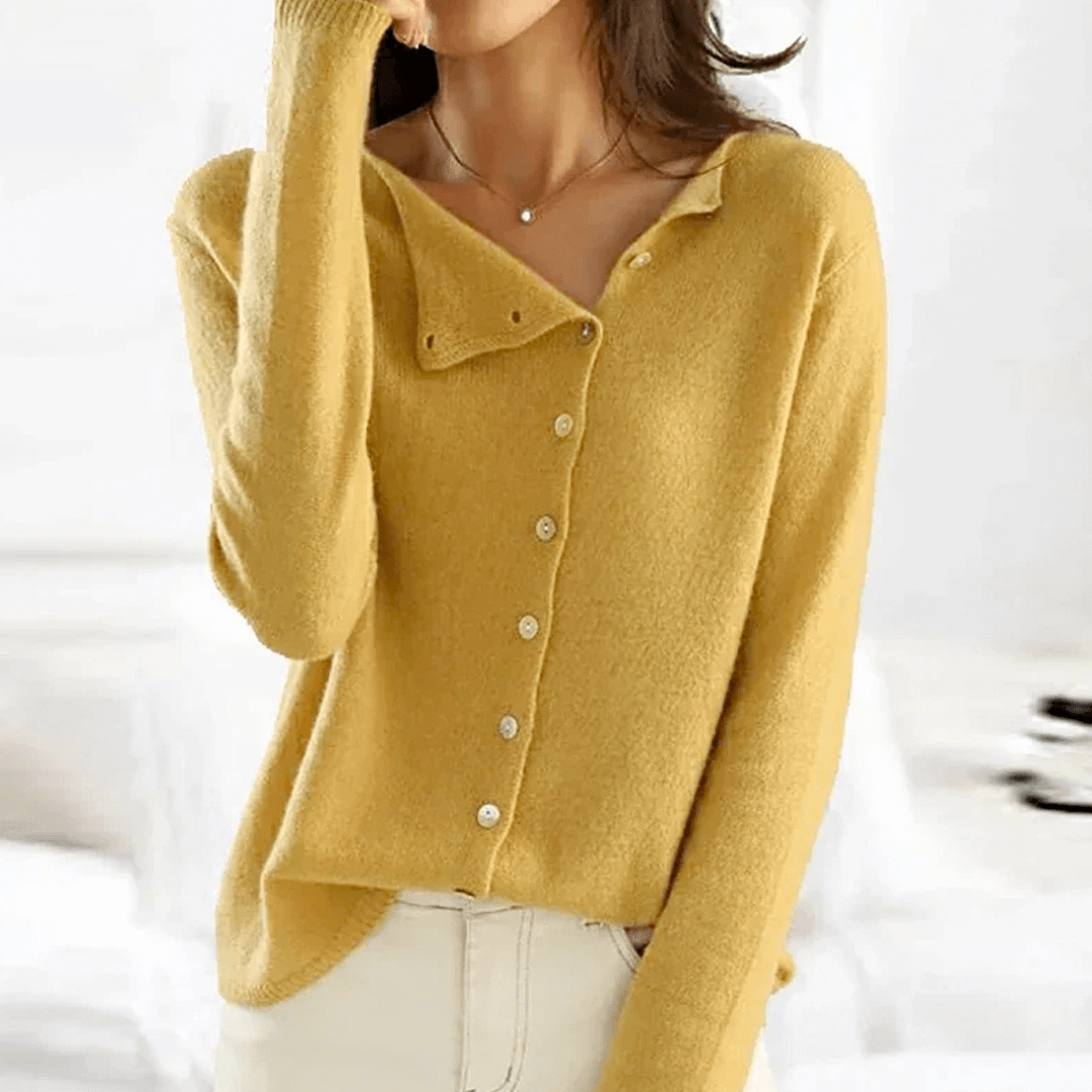 Women's Knitted Button-Up Cardigan