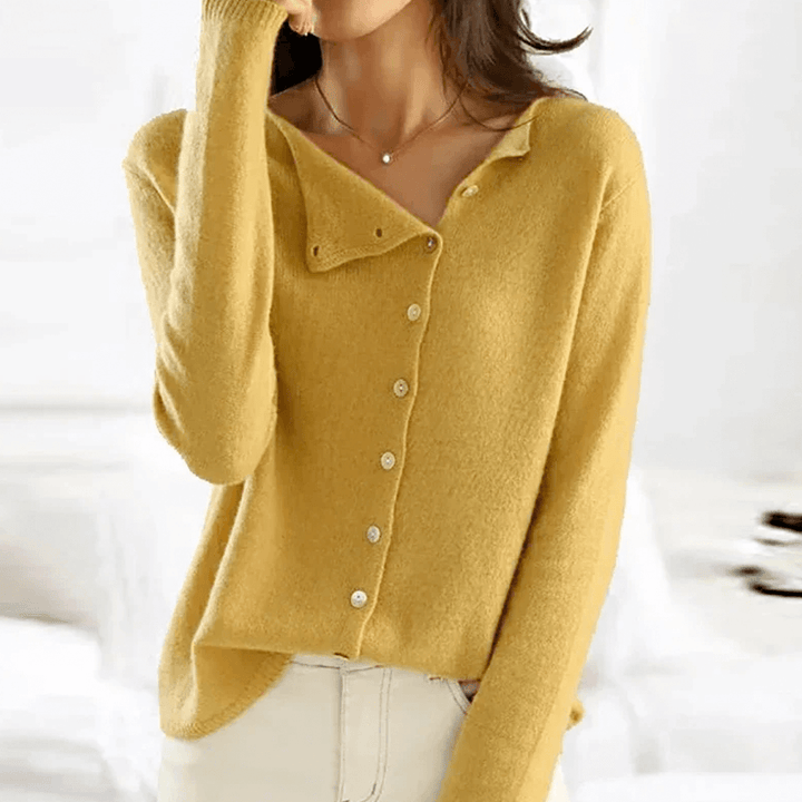 Women's Knitted Button-Up Cardigan