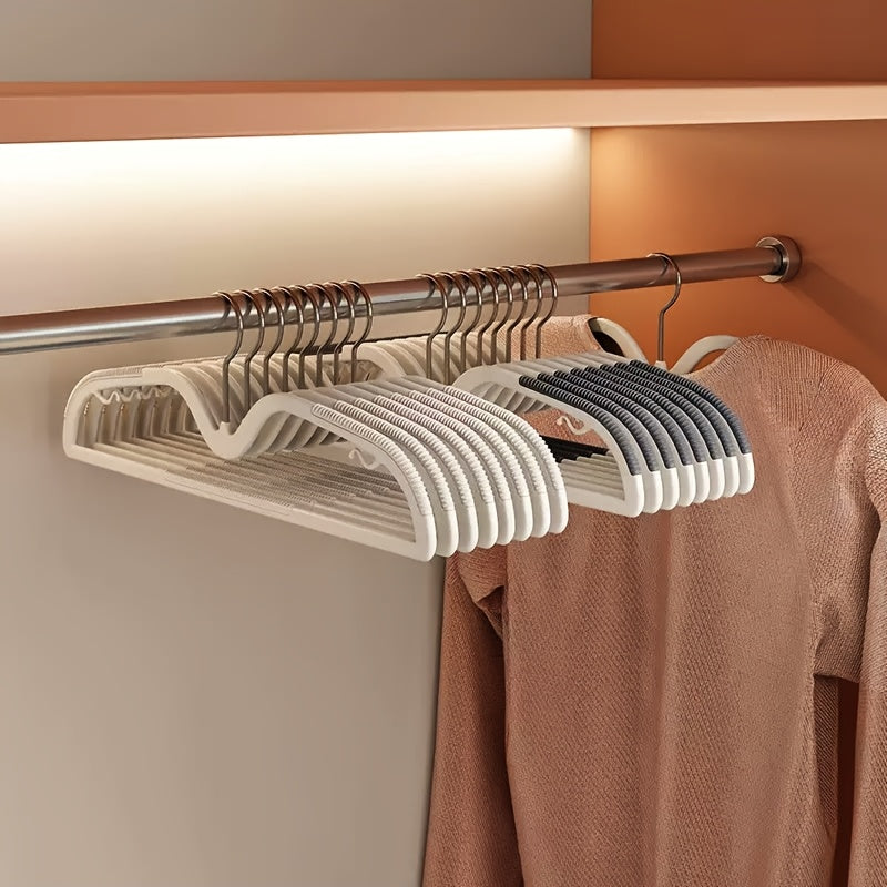 40-pack space-saving clothes hangers for efficient closet organization with non-slip design.