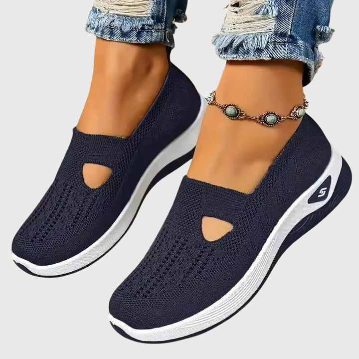 Breathable slip-on women's orthopaedic shoes, perfect for comfort & foot pain relief.