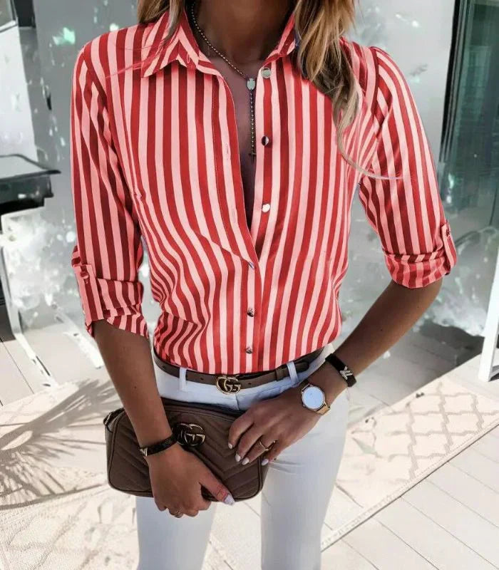 Comfortable women's everyday blouse, a chic and versatile top for all seasons. Perfect for casual elegant style.