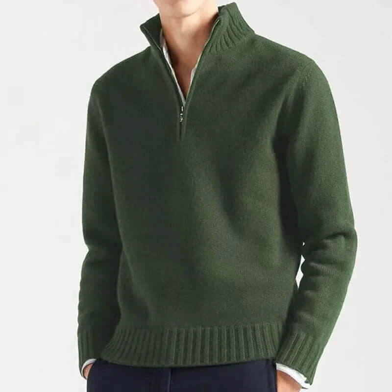 Men's Half-Zip Warm Sweater