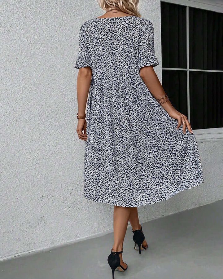 Floral Pattern Dress - Breathable & Lightweight