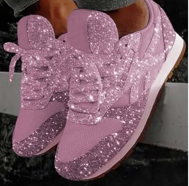 Glitter Chunky Height-Boosting Trainers