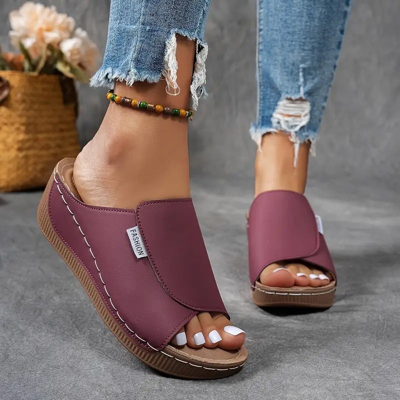 Lightweight women's sage sandals, designed for ultimate comfort and stylish summer slip-on footwear.