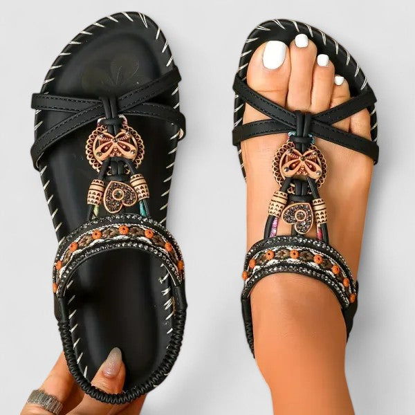 Comfortable women's walking sandals with arch support, perfect for summer casual wear.