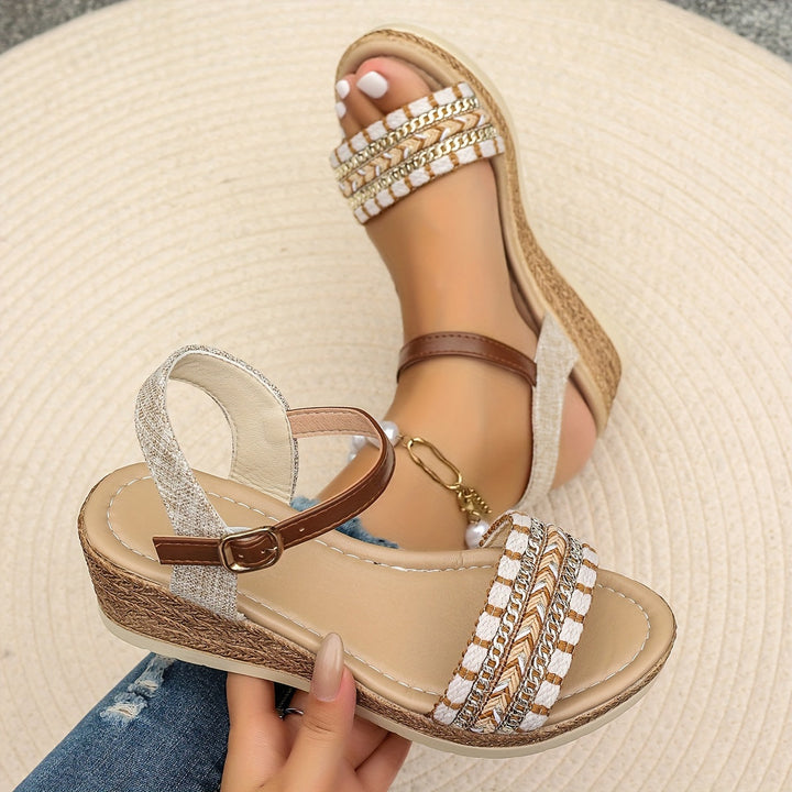 Orthopedic wedge sandals for women, offering superior cushioned comfort & arch support. Ideal for all-day wear.