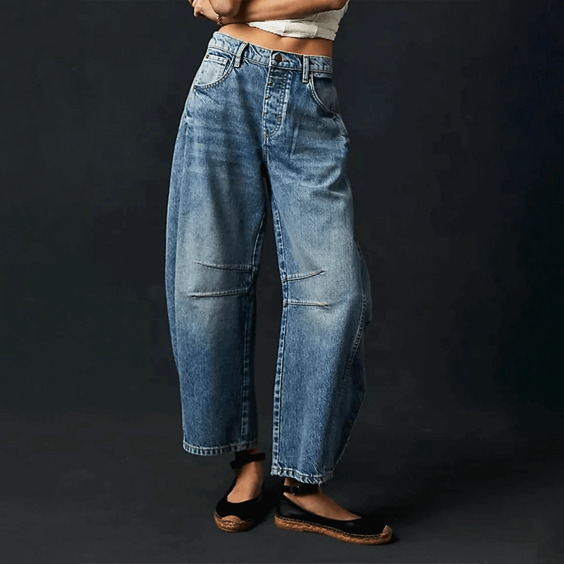 Women's High-Waisted Wide-Leg Jeans