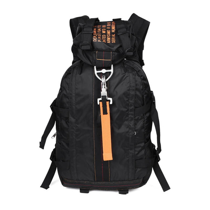 FieldGear unisex water-resistant tactical backpack, ideal for hiking, camping, and outdoor adventures.