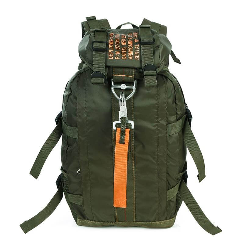 Large capacity durable water-resistant tactical backpack for outdoor gear, perfect for camping and travel.