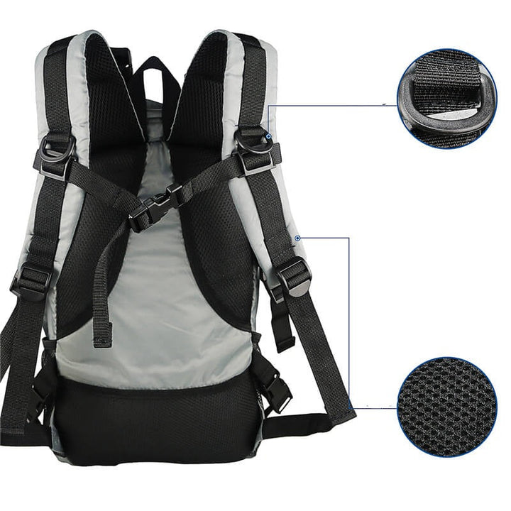 Durable nylon water-resistant tactical backpack with comfortable straps, essential outdoor gear for adventurers.