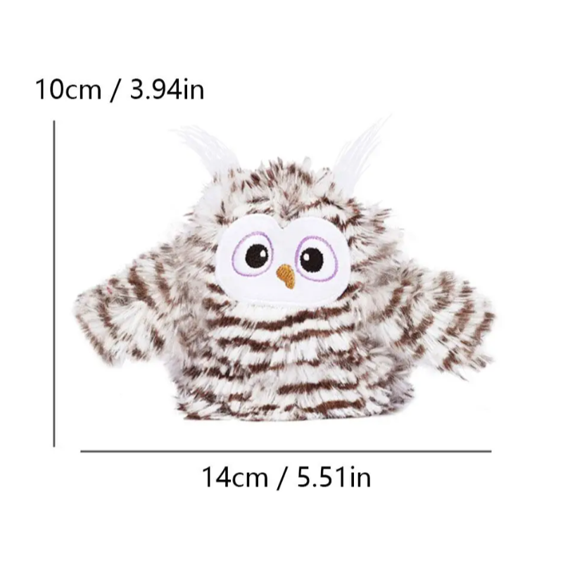 Smart FlappyOwl interactive cat toy. Rechargeable electronic owl perfect for kitten exercise & engagement.