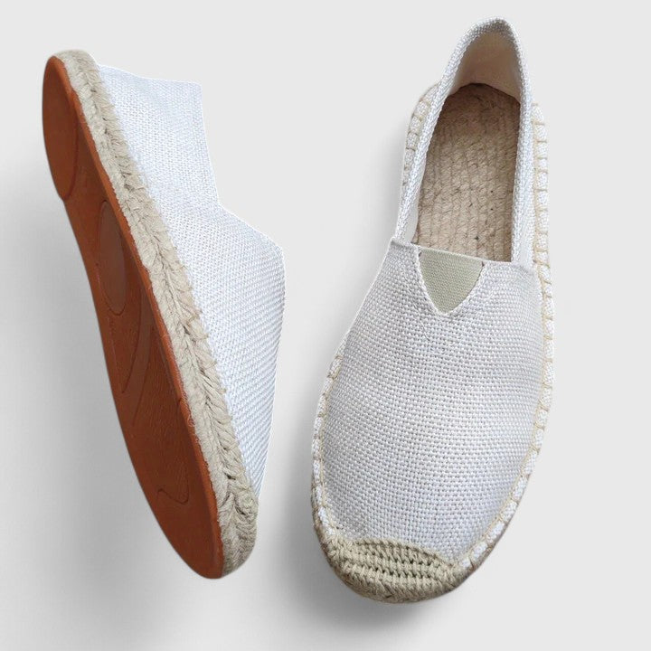 Women's orthopedic espadrille loafers, ideal for all-day comfort & stylish summer casual wear.