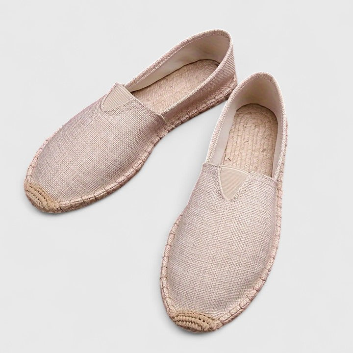 Stylish women's slip-on espadrille loafers, orthopedic design for ergonomic, comfortable everyday wear.