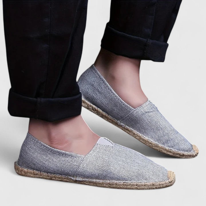 Comfortable women's espadrille loafers, perfect slip-on flat shoes for summer, beach, or casual wear.