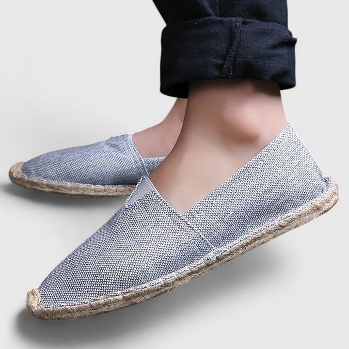 Women's comfortable flat espadrille loafers with orthopedic support for stylish everyday casual wear.