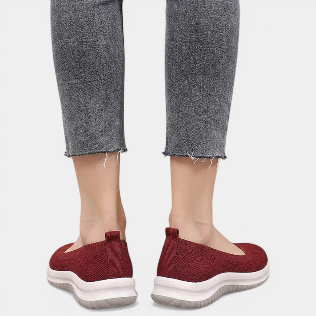 All-day comfort women's orthopedic slip-on sneakers, great for casual walking & superior support.