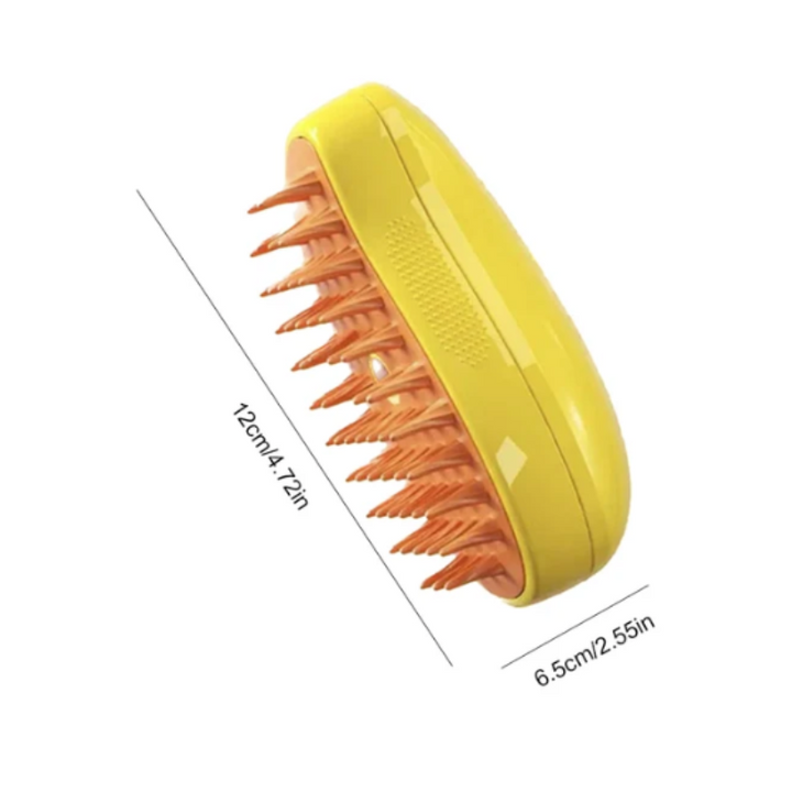 Relaxing cat steaming brush for gentle grooming, effective fur detangling, and soothing pet massage. A must-have.