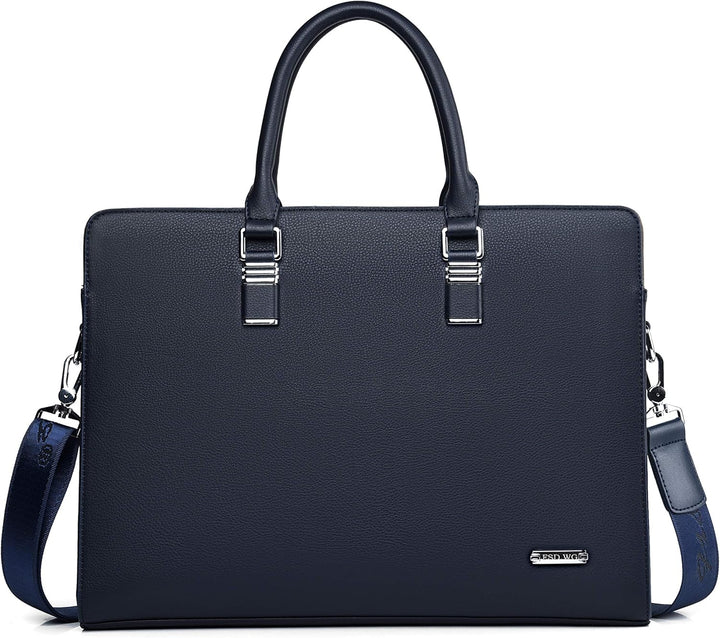 Versatile men's genuine leather business bag, suitable for office, travel, and daily use.