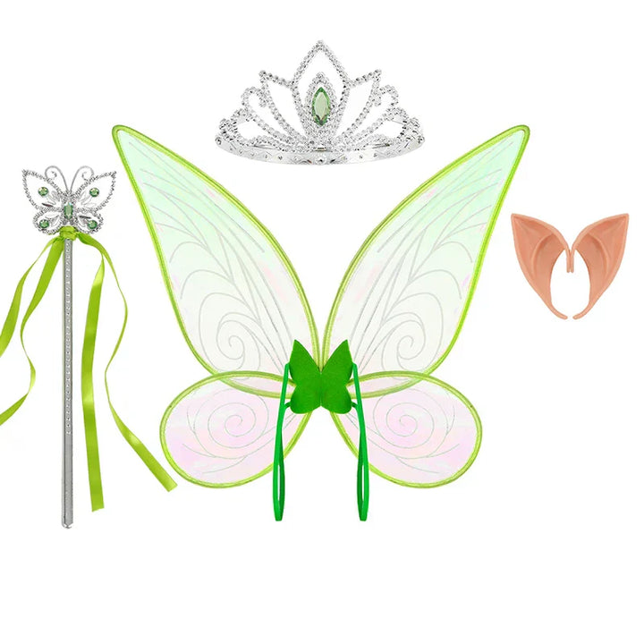 Playful Tinkerbell fairy costume for girls, encouraging fantasy and creative play.