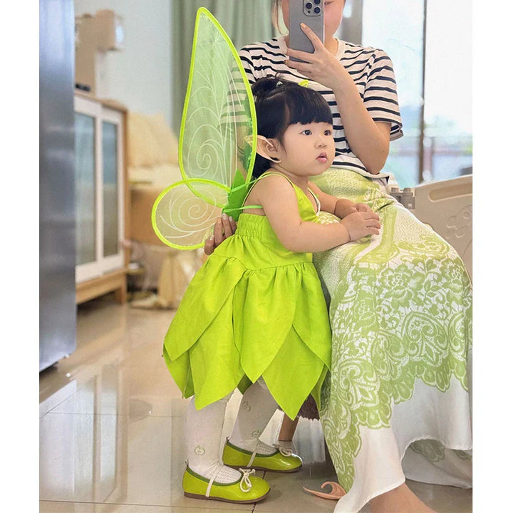 Enchanting Tinkerbell costume for girls, perfect for Halloween, parties, & imaginative play.