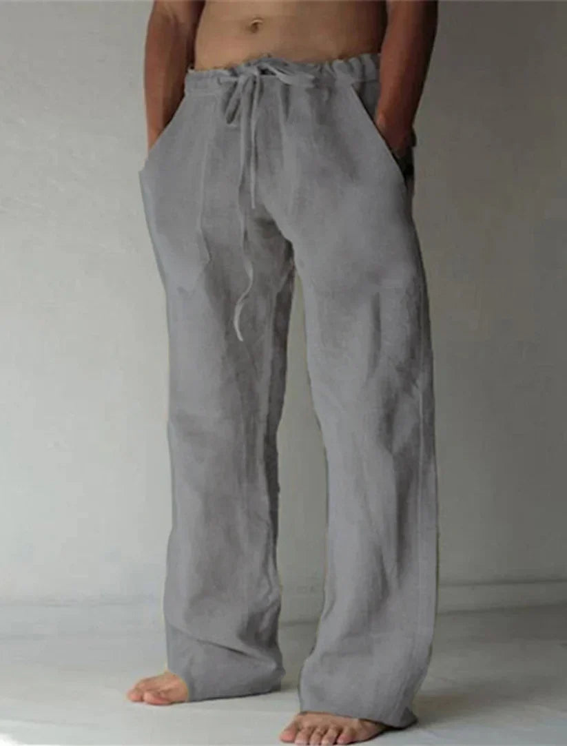 Trendy men's relaxed fit casual pants. Enjoy the comfort of loose, baggy bottoms for a modern look.