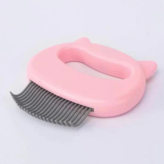 Comfortable cat grooming accessory, ideal for daily fur care, gentle deshedding, and a relaxing pet massage.