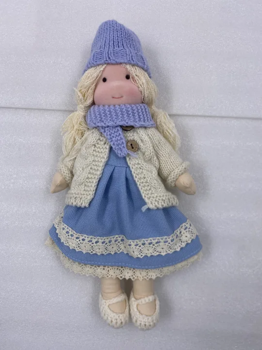 Soft, handmade Waldorf doll, natural fabric and durable design, ideal plush companion for toddlers and kids.