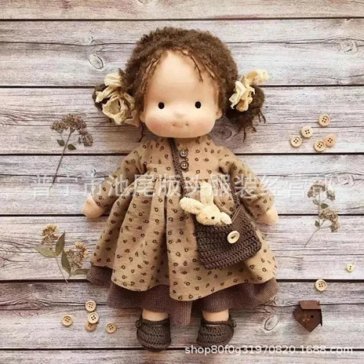 Gentle Waldorf handmade doll, soft cotton toy, perfect for sensitive skin.