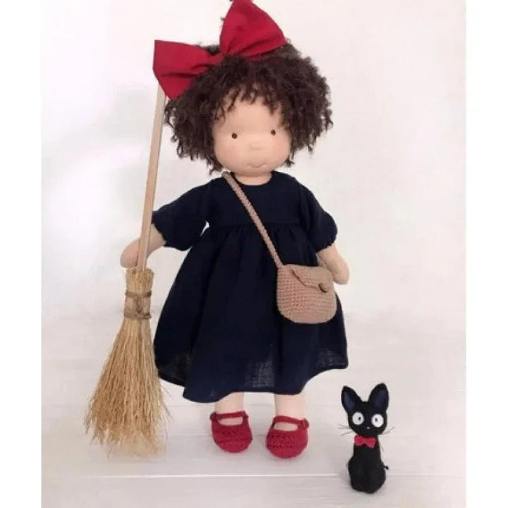 Premium Waldorf plush doll, pure cotton material, handmade and child-safe.