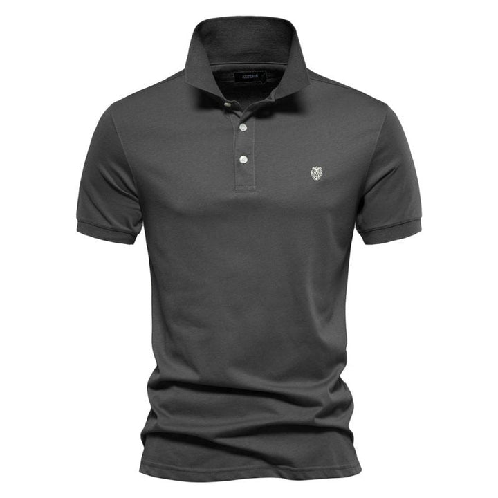 Comfort-first men's lightweight summer polo with a classic short-sleeve design.