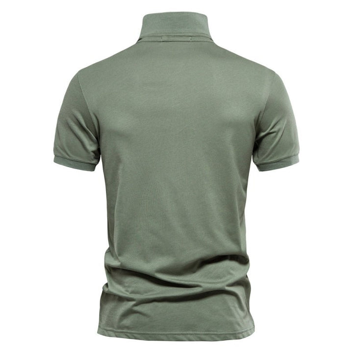 Versatile men's summer polo, lightweight and comfortable for any casual occasion.