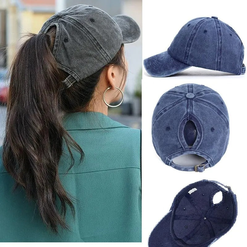Comfortable women's ponytail baseball cap, offering excellent UV protection for all your outdoor adventures.