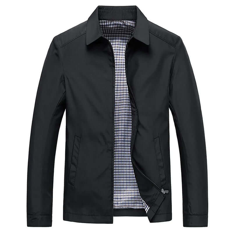 Modern men's lightweight summer zipper jacket. Perfect for versatile casual outfits & everyday fashion.