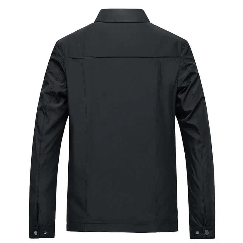 Men's lightweight summer zipper jacket, perfect for casual everyday wear. Versatile outerwear for spring.