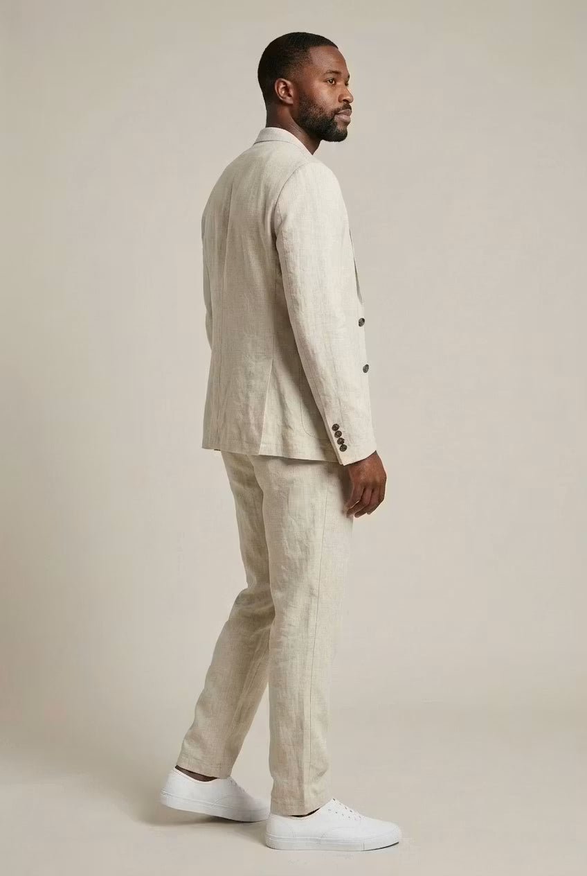 Comfortable men's relaxed fit trousers. Ideal for smart casual wear or paired with matching suit blazer.