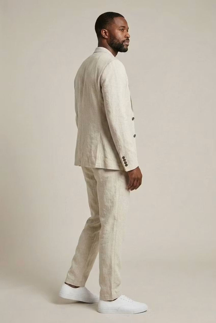 Comfortable men's relaxed fit trousers. Ideal for smart casual wear or paired with matching suit blazer.