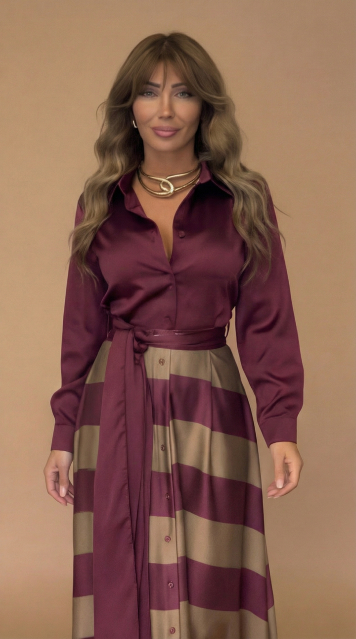Stylish women's maxi dress with an elegant bow accent. Comfortable and flattering for any occasion.