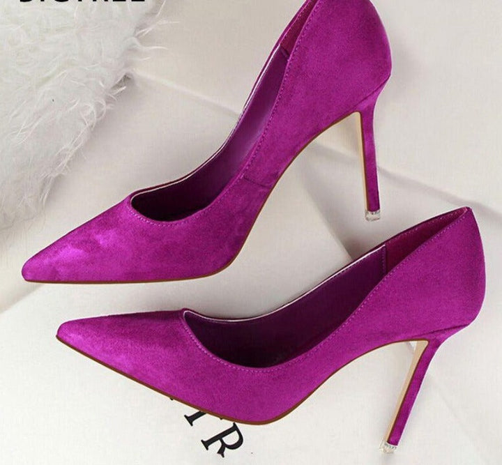 Comfortable women's high heel pumps, sleek design for versatile formal and casual wear.
